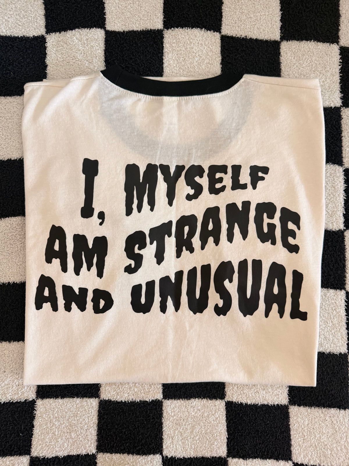 “Strange&Unusual” Ringer Tee