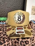 Leopard 8 Ball Trucker