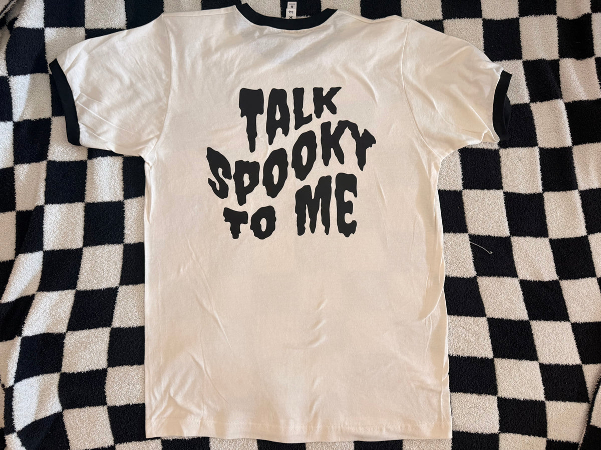 “Talk Spooky” Ringer Tee