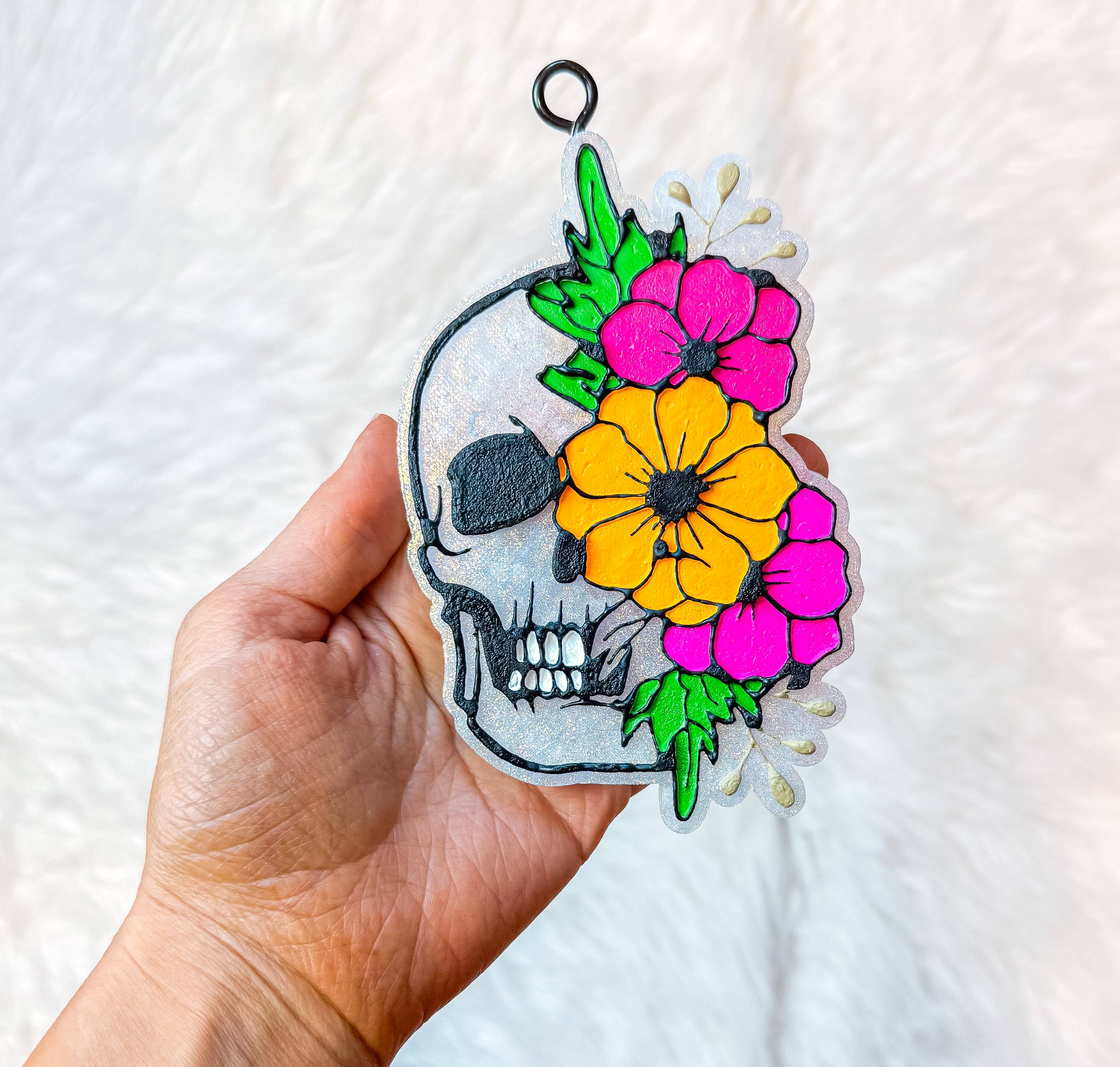 Floral Skull Freshie