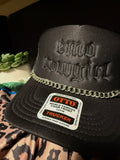 Emo Cowgirl Embroidered Trucker