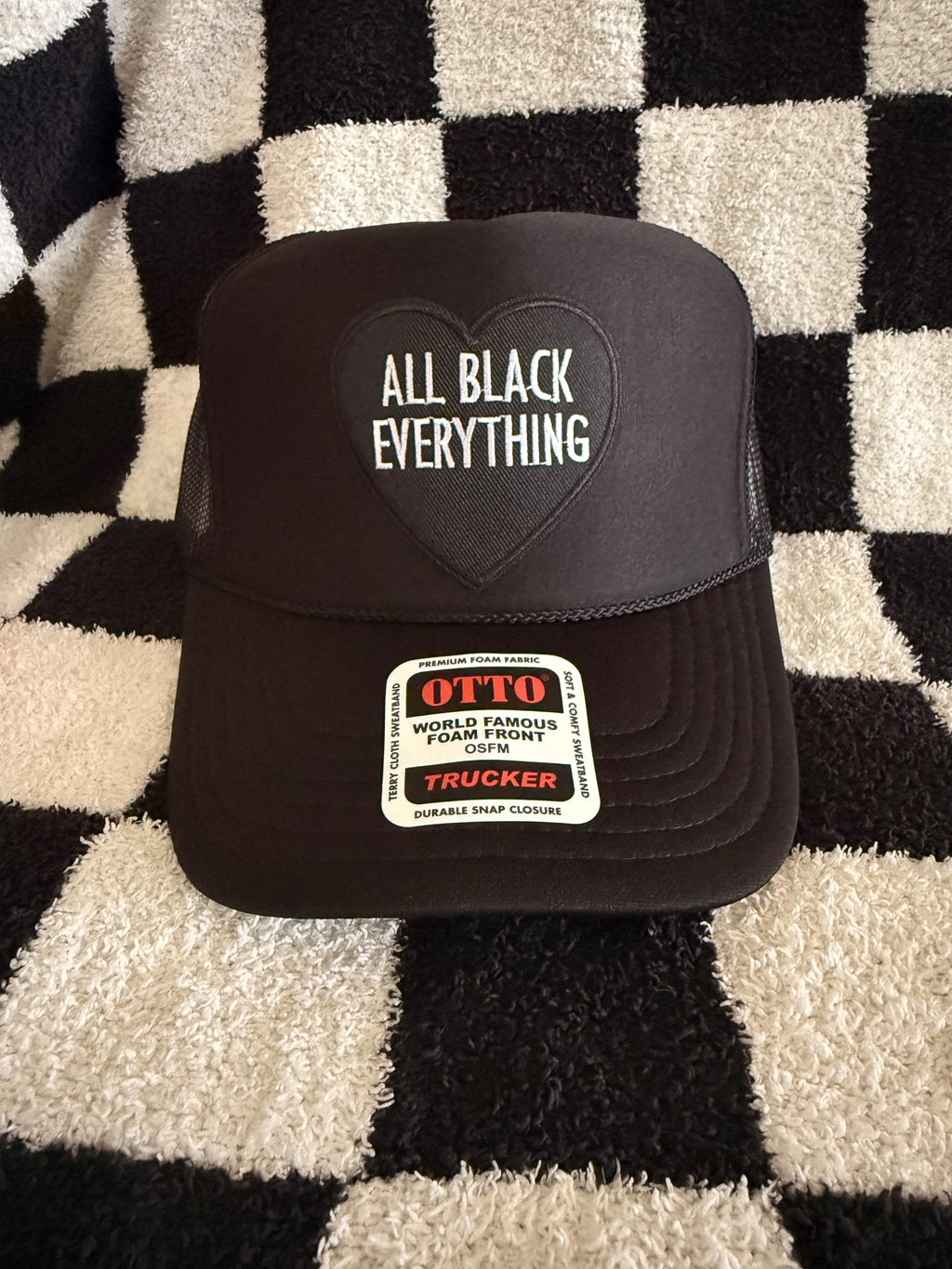 All Black Trucker