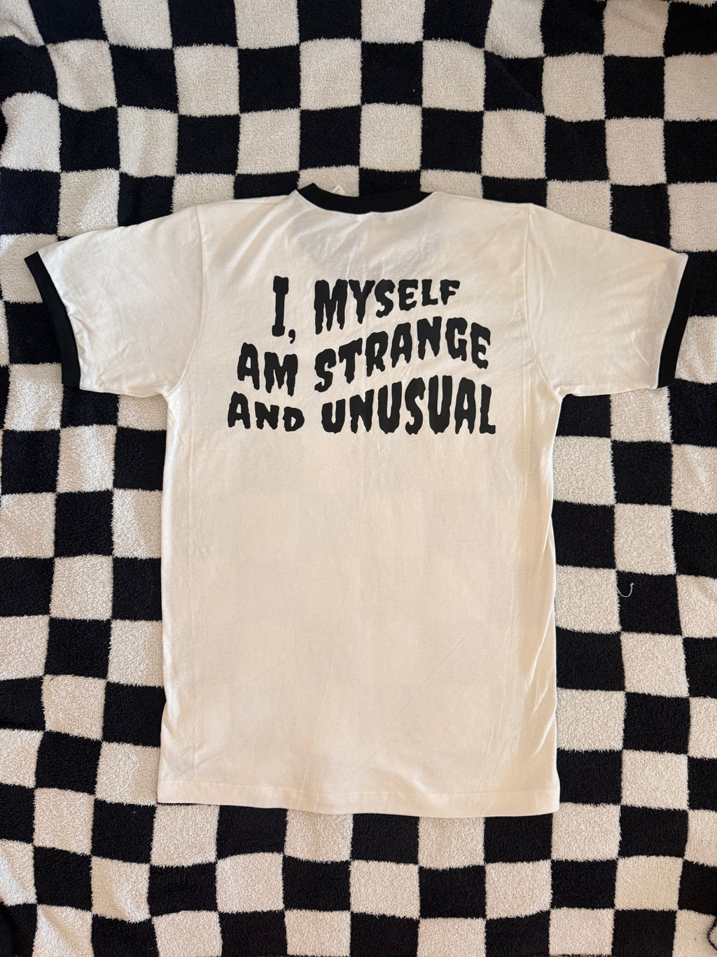 “Strange&Unusual” Ringer Tee