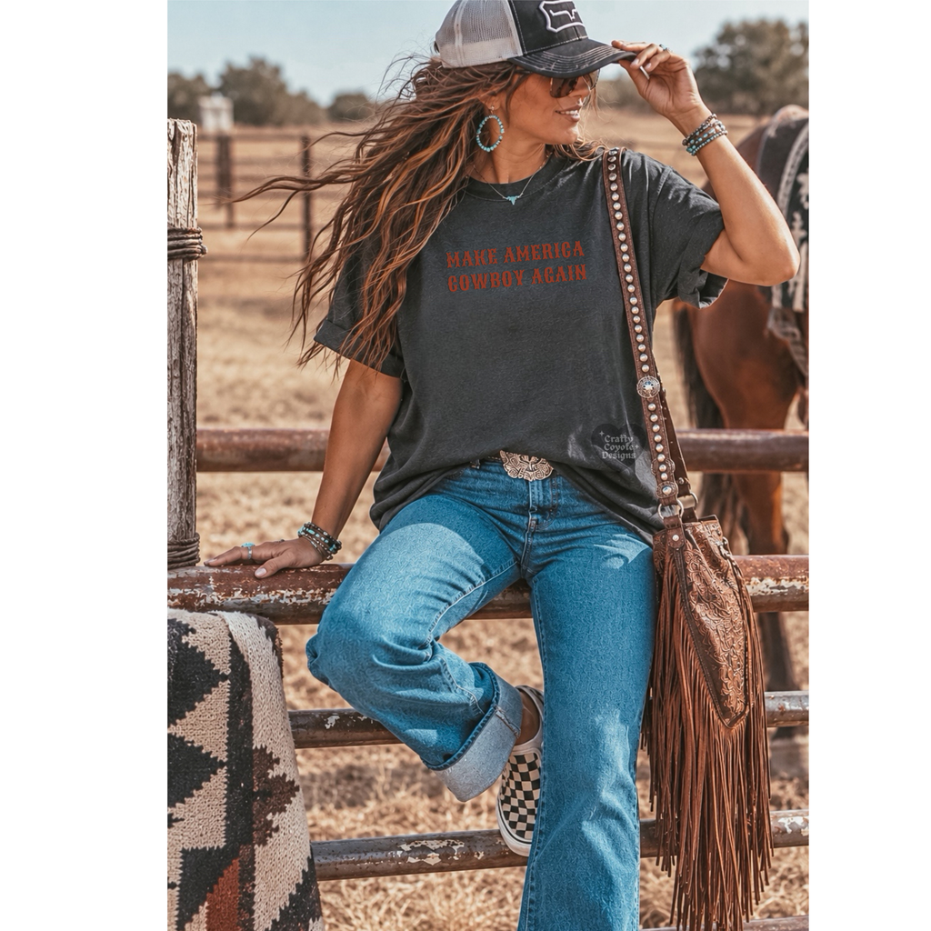 Make America Cowboy Comfort Colors Tee